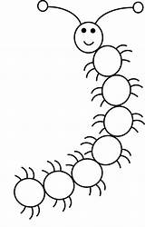 Caterpillar Kids Coloring Drawing Simple Pages Basic Easy Clipart Lessons Preschoolers Hairy Step Draw Preschool Color Drawings Cliparts Round Cartoon sketch template