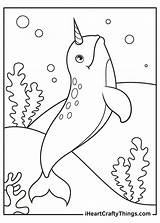 Narwhal Coloring Iheartcraftythings sketch template