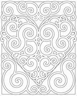 Coloring Pattern Pages Swirl Kids Heart Patterns Color Print Adults Printable Valentines Swirly Cool Mandala Swirls Mandalas Teens Fun Sheets sketch template