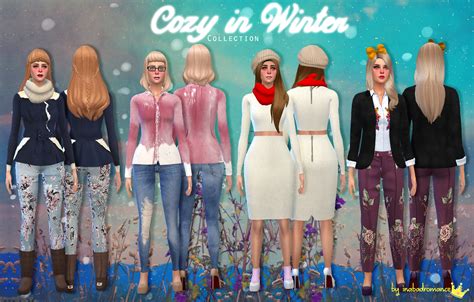 My Sims 4 Blog Winter Clothing For Females By Inabadromance