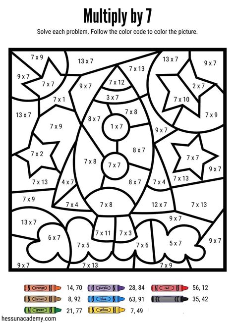 ideas  coloring multiplication coloring worksheets