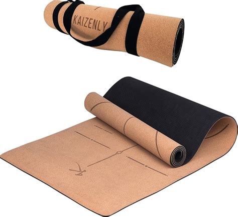 kaizenly pro eco friendly yoga mat natural cork excellent grip