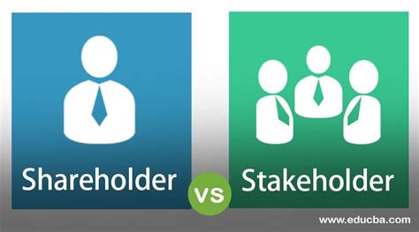 shareholder  stakeholder top  differences  learn  infographics