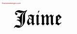 Name Jaime Jennie Jayme Tattoo Designs Blackletter Jenine Joline Names Lettering Printable Graphic Freenamedesigns Boy sketch template