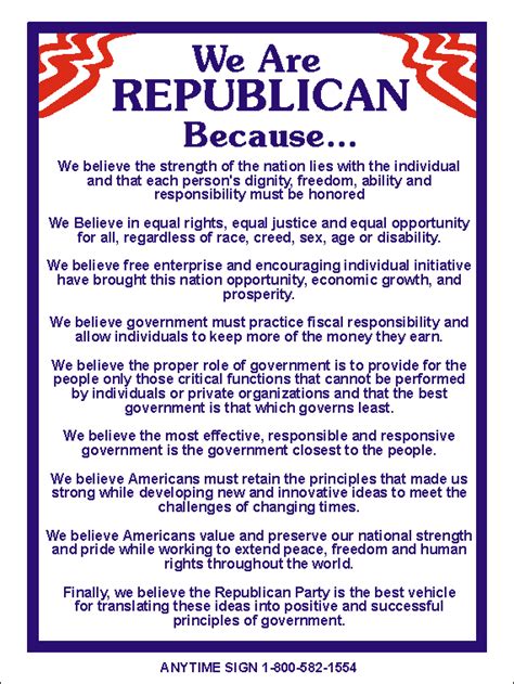 republican creed proud to be republican and standing up for what s right and true