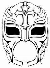 Mysterio Wrestling Mascaras Lucha Luchadores Woo Coloriage Bordar Sketchite Luchador Máscara Sfx Masque Clipartmag Desenhos sketch template
