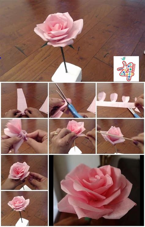 diy paper flower step  step making tutorials  craft