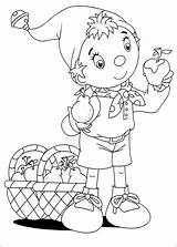 Coloring Noddy Pages Apples Basket Toyland Ultimate sketch template