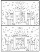 Kerststal Verschillen Zoek Kerst Knutselen Nativity Kerstmis Gelovenisleuk Raadsels Bijbel Zondagsschool Kerstwerkbladen Manger Christelijke Puzzels Bord Kerk Geloven sketch template