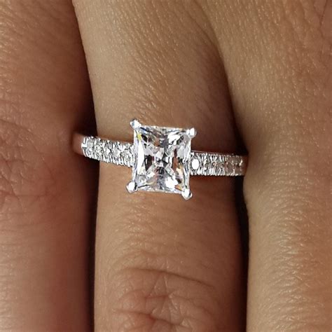 carat princess cut diamond engagement ring ara diamonds