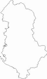 Albania Map Outline Blank Aneki Reproduced sketch template