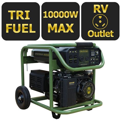 sportsman  watt tri fuel powered electric start portable generator  state compliant