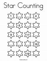 Counting Star Coloring Kids Math Pages Twistynoodle Worksheets Activities Noodle Built California Usa sketch template