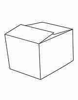 Clipart Boxes Coloring Pages Cliparts Box Color Kids Template Library Line sketch template