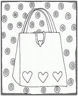Coloring Pages Purse Colouring Book Purses sketch template