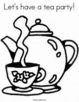 Coloring Tea Party Pages Teapot Princess Let Time Cup Noodle Lets Built California Usa Favorites Login Add Twistynoodle Popular sketch template