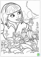 Thumbelina Dinokids Barbie Coloring Close Print sketch template