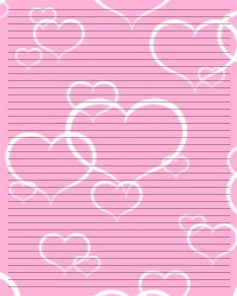 valentines stationery paper printable writing paper paper diy