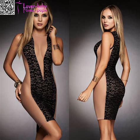 China Bold Nude And Black Fashion Dress Mini L28219