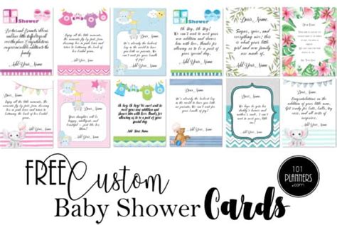 personalized baby shower card message generator
