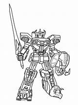 Power Rangers Megazord Coloring Pages Drawing Mighty Sword Ranger Morphin Daizyujin Printable Dino Sentai Deviantart Original Color Awesome Red Super sketch template