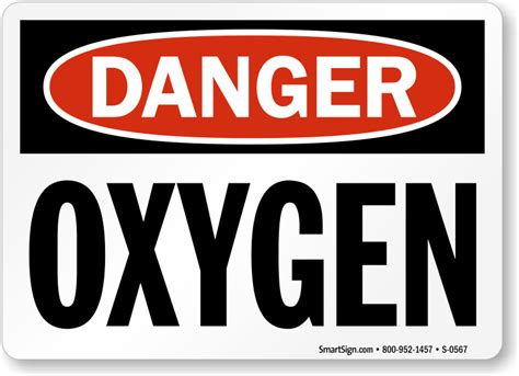 plastic smartsign caution oxygen sign safety signs signals unimaternacombr