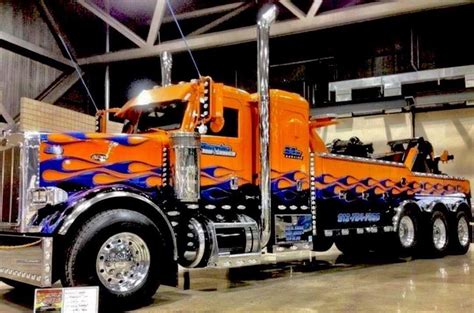 peterbilt custom  wrecker big trucks tow truck peterbilt trucks