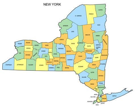Map Of The Counties Of New York Get Latest Map Update