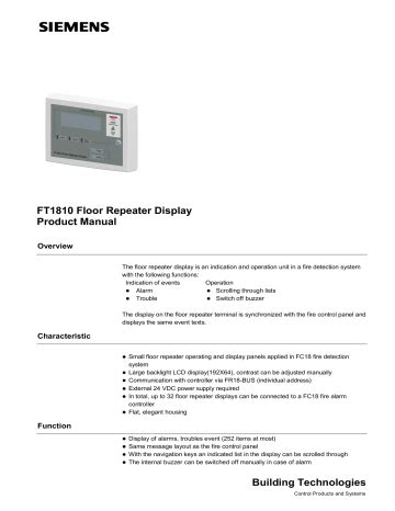 ft floor repeater display product manual manualzz