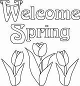 Coloring Spring Pages Flowers Printable Flower Print Popular sketch template