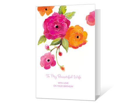 printable birthday cards  wife american