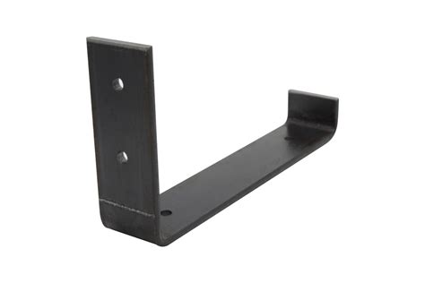 hook shelf bracket lipped edge secures shelf modern design