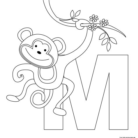 printable animal alphabet letters  coloring pages