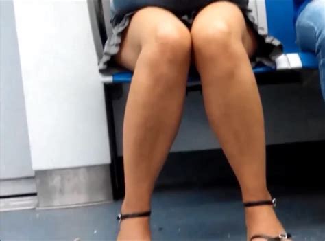 candid mature with fuckable legs on subway free hd porn 08