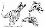 Cryolophosaurus Dustdevil Prehistoric Paleoillustration sketch template