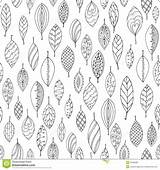 Leaf Doodle Autumn Leaves Patterns Seamless Choose Board Stylized Backgrounds sketch template
