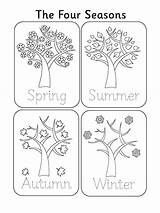 Seasons Coloring Pages Printable sketch template