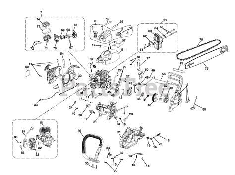 ryobi ry   ryobi chainsaw rev    figure  parts lookup  diagrams