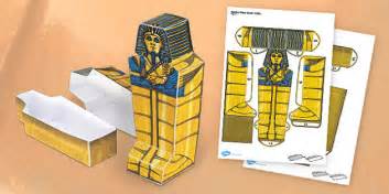 egyptian coffin paper model teacher made