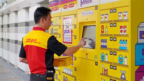dhl express triples service point network  singapore   partnership  pick lockers