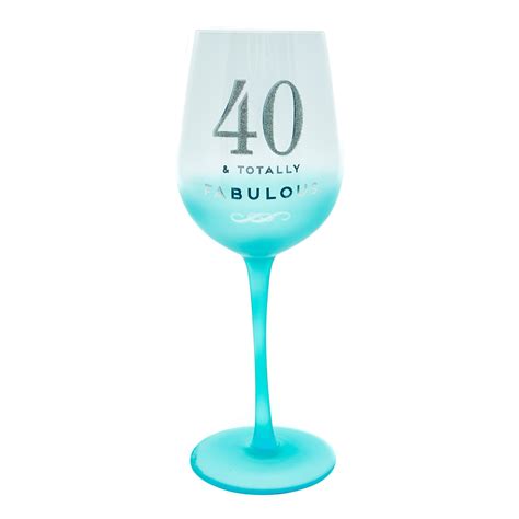 buy  birthday wine glass totally fabulous  gbp  card