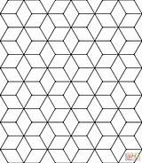 Tessellation Tessellations Colorir Rhombus Rombos Teselado Escher Mosaici Mosaicos Mosaico Losango Desenhos Tecelagem Ragazze Rombi Categorias Gratis Coloringhome sketch template