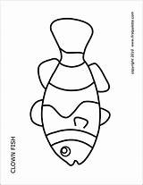 Printable Coral Reef Fish Fishes Coloring Pages Template Clownfish Templates Outline Firstpalette Patterns Kids Ocean Book Surgeon Themed Choose Board sketch template