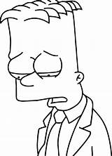 Bart Simpsons Colorear Triste Lapiz Imagui Desenho Zum Homer Skateboarding Zeichnen Traurige Páginas Zeichnungen Wonder Manga sketch template