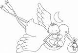 Desenhos Fralda Bebes Cegonha Babyshower Maternidade Bebê Fofos Stork1 Ropita Fraldas Tecido Coloriages Visitar Veux sketch template