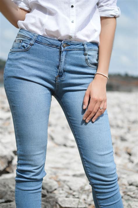 Free Images Trunk Leg Standing Jeans Fashion Blue Clothing