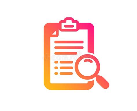 search analysis icon find document sign vector stock vector