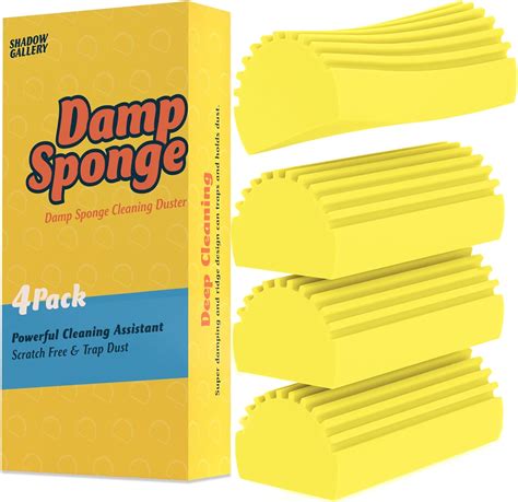 Cleaning Duster Sponge Damp Tool 4 Pack Shadowgallery