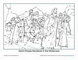 Israelites Moses Wandered Ausmalen Ausmalbilder Promise Sundayschoolzone Malvorlagen Reach Frisch sketch template