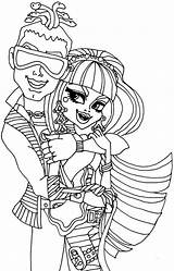 Coloring Monster High Pages Dolls Printable Kids Popular sketch template